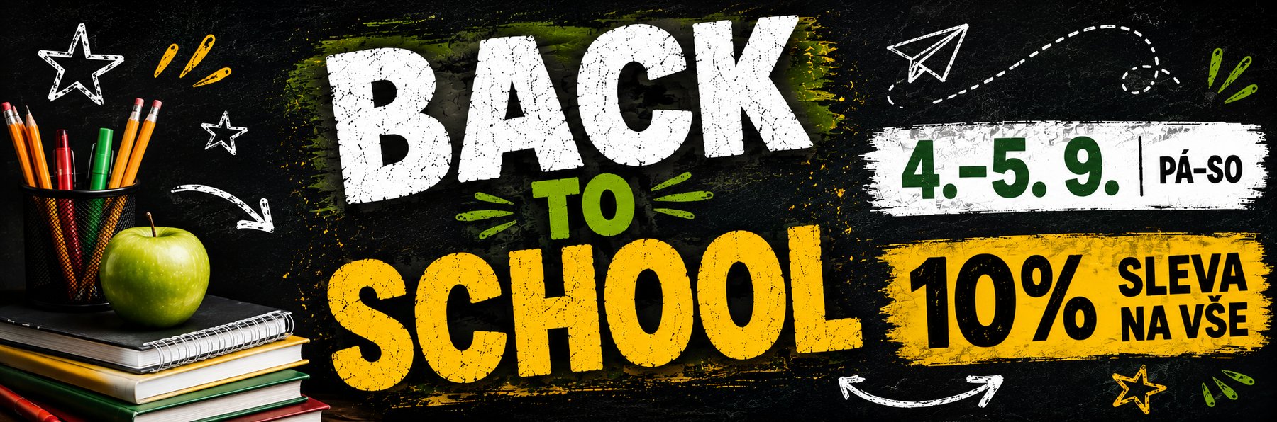 Back to School, 4.–5.9.2026, 10 % sleva na vše