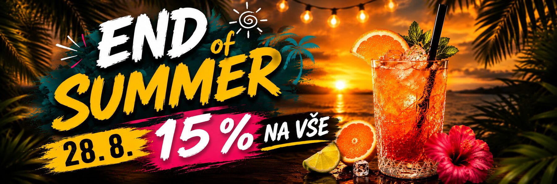 End of Summer, 28.8., 15 % sleva na vše
